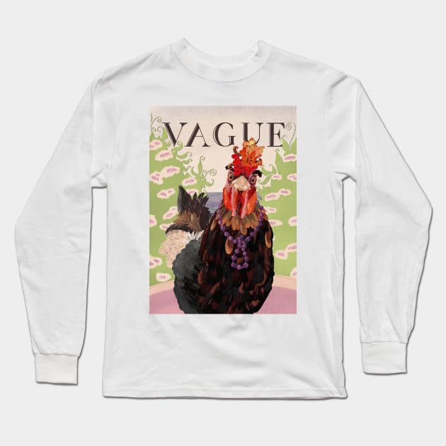 Verity the Fashion Forward Hen Long Sleeve T-Shirt by NattyDesigns